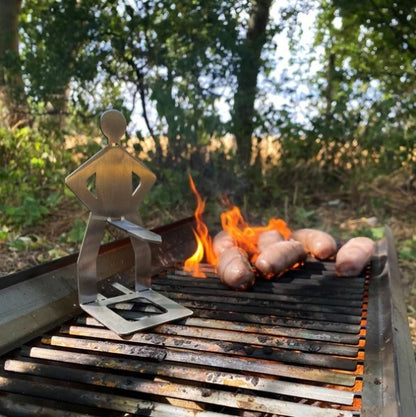 Outdoor Humanoid Barbecue Sausage Rack